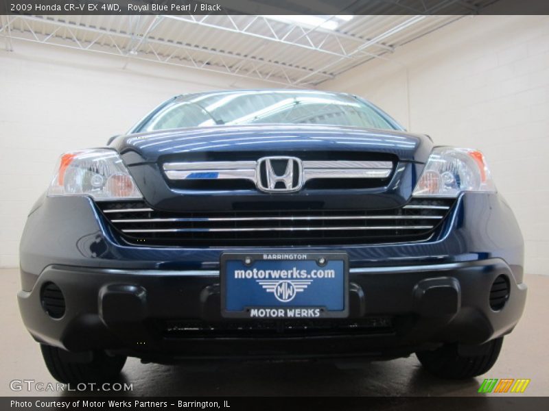 Royal Blue Pearl / Black 2009 Honda CR-V EX 4WD
