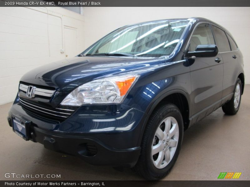 Royal Blue Pearl / Black 2009 Honda CR-V EX 4WD