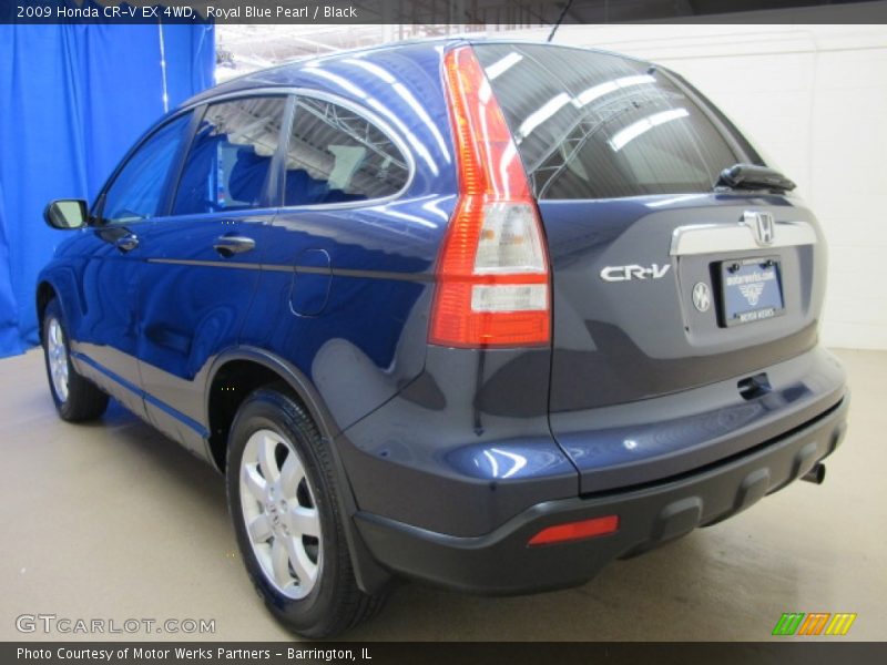 Royal Blue Pearl / Black 2009 Honda CR-V EX 4WD
