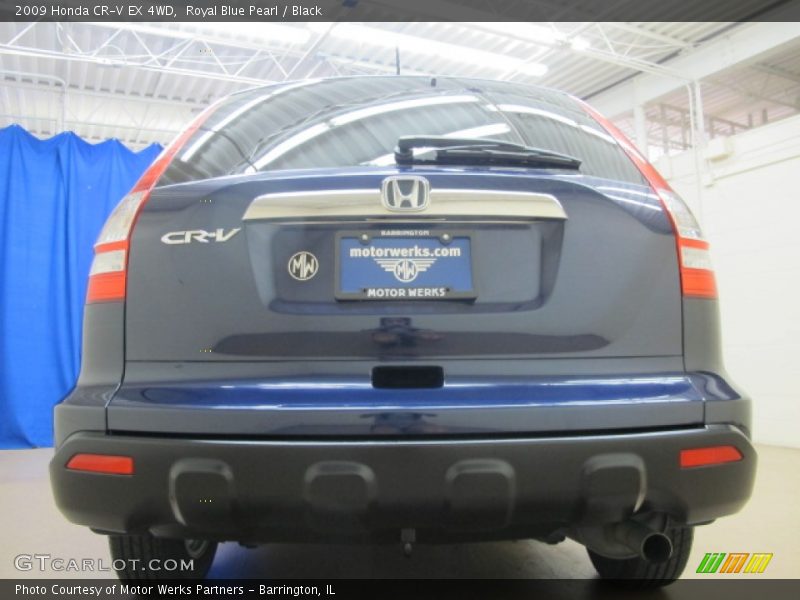 Royal Blue Pearl / Black 2009 Honda CR-V EX 4WD