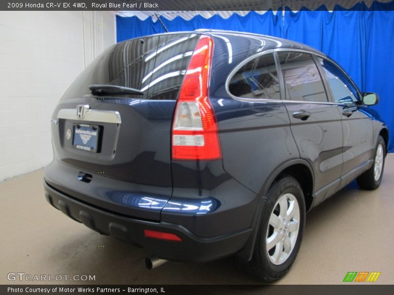 Royal Blue Pearl / Black 2009 Honda CR-V EX 4WD