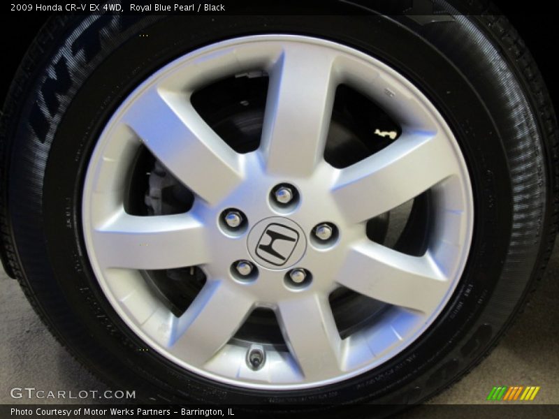 Royal Blue Pearl / Black 2009 Honda CR-V EX 4WD