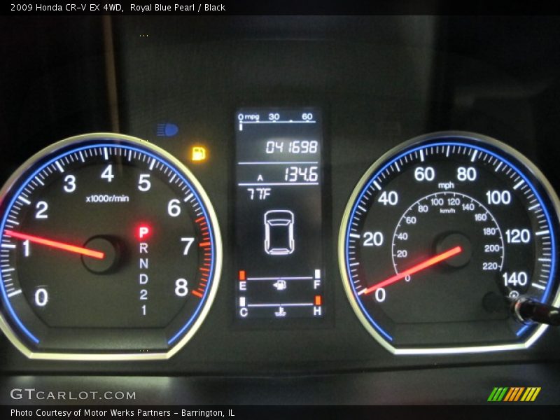 Royal Blue Pearl / Black 2009 Honda CR-V EX 4WD