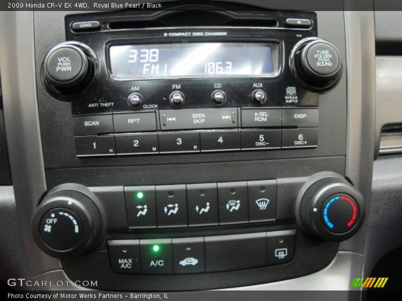 Royal Blue Pearl / Black 2009 Honda CR-V EX 4WD