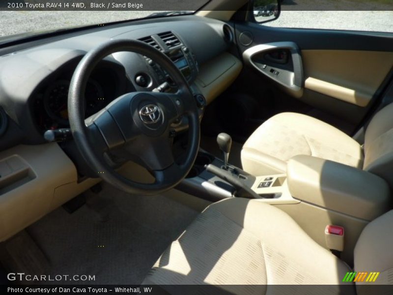 Black / Sand Beige 2010 Toyota RAV4 I4 4WD