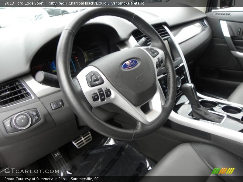  2013 Edge Sport Charcoal Black/Liquid Silver Smoke Metallic Interior