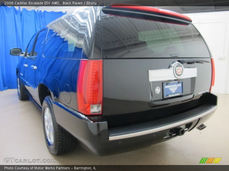 Black Raven / Ebony 2008 Cadillac Escalade ESV AWD