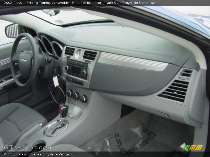 Marathon Blue Pearl / Dark Slate Gray/Light Slate Gray 2008 Chrysler Sebring Touring Convertible