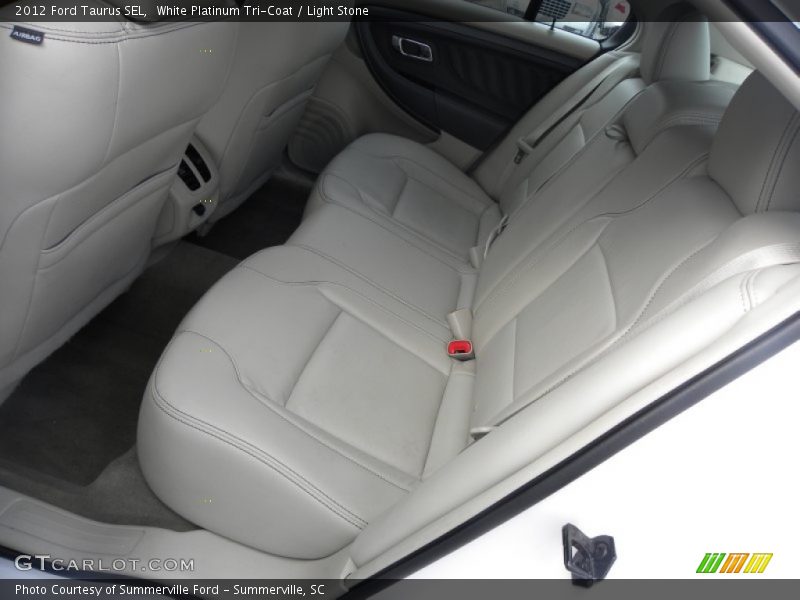 White Platinum Tri-Coat / Light Stone 2012 Ford Taurus SEL