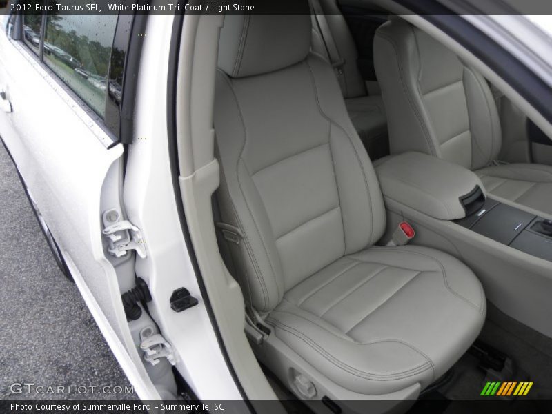 White Platinum Tri-Coat / Light Stone 2012 Ford Taurus SEL