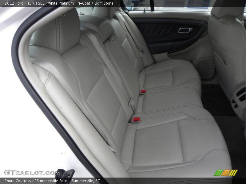 White Platinum Tri-Coat / Light Stone 2012 Ford Taurus SEL