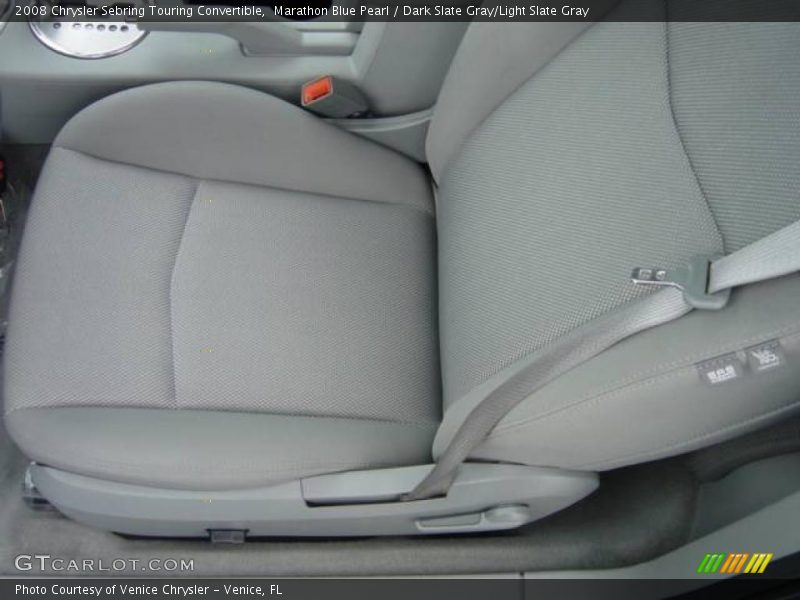 Marathon Blue Pearl / Dark Slate Gray/Light Slate Gray 2008 Chrysler Sebring Touring Convertible