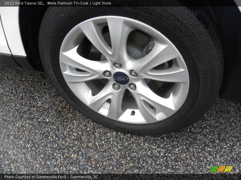 White Platinum Tri-Coat / Light Stone 2012 Ford Taurus SEL