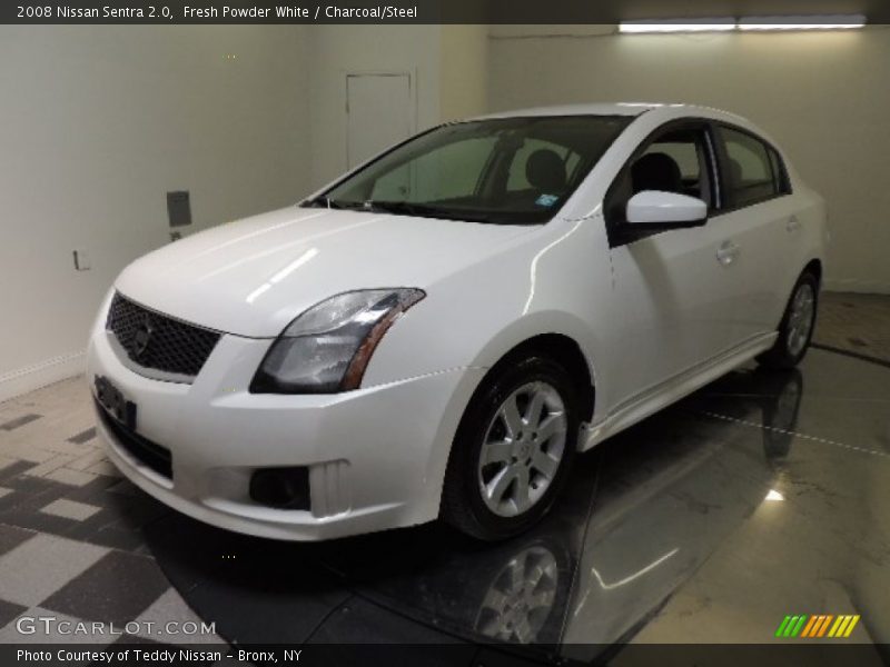 Fresh Powder White / Charcoal/Steel 2008 Nissan Sentra 2.0