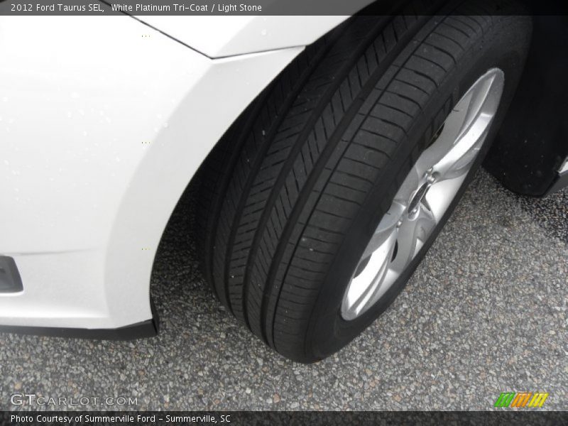 White Platinum Tri-Coat / Light Stone 2012 Ford Taurus SEL