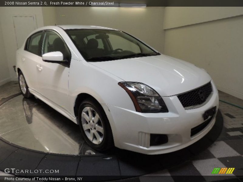 Fresh Powder White / Charcoal/Steel 2008 Nissan Sentra 2.0