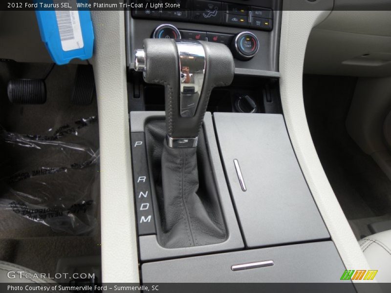 White Platinum Tri-Coat / Light Stone 2012 Ford Taurus SEL