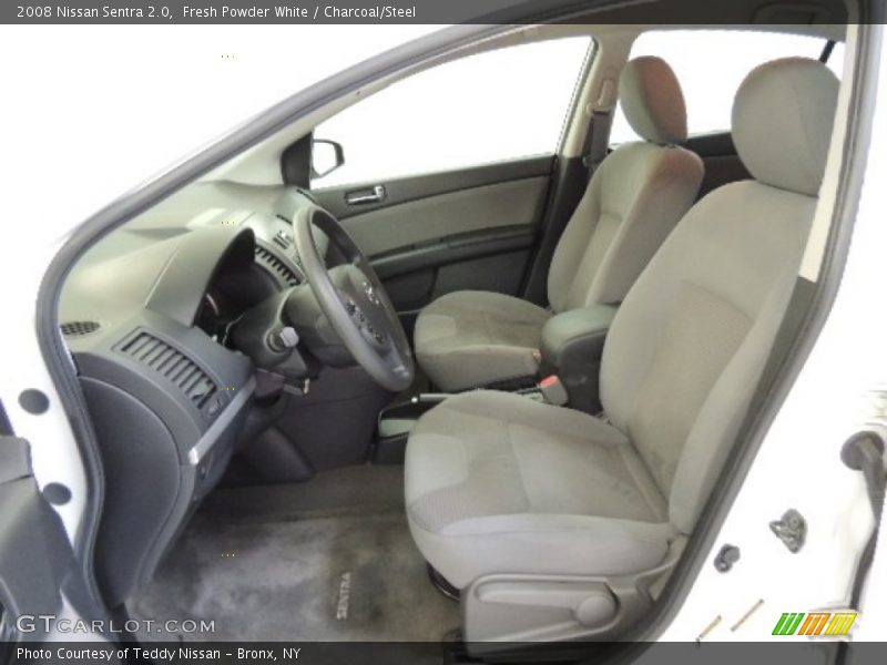 Fresh Powder White / Charcoal/Steel 2008 Nissan Sentra 2.0