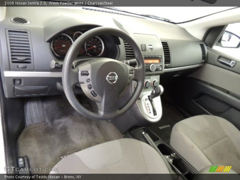 Fresh Powder White / Charcoal/Steel 2008 Nissan Sentra 2.0