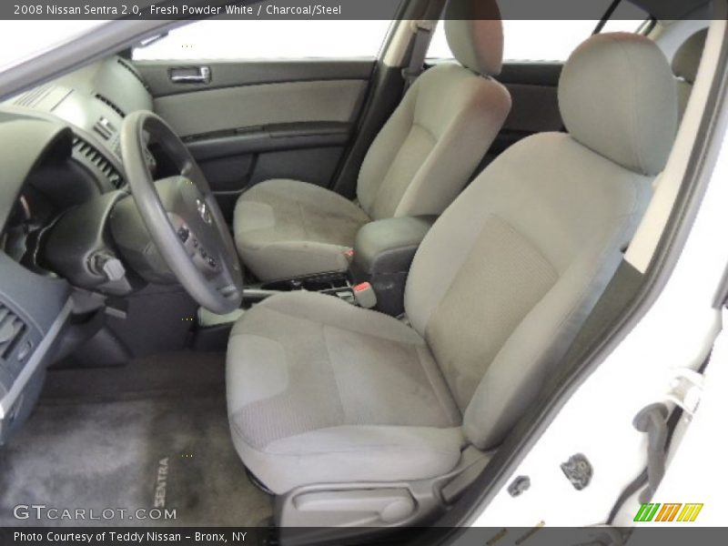 Fresh Powder White / Charcoal/Steel 2008 Nissan Sentra 2.0