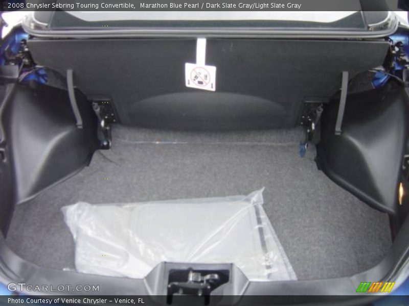 Marathon Blue Pearl / Dark Slate Gray/Light Slate Gray 2008 Chrysler Sebring Touring Convertible