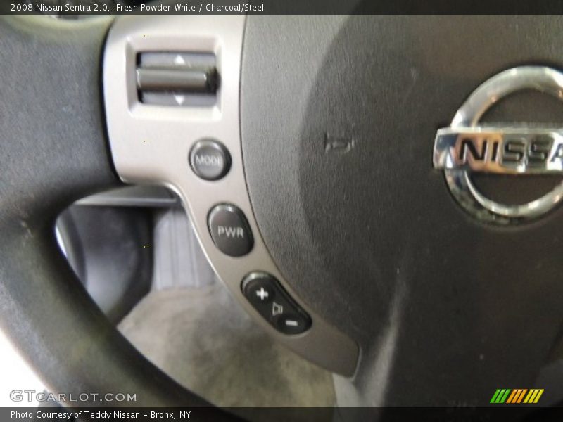 Fresh Powder White / Charcoal/Steel 2008 Nissan Sentra 2.0