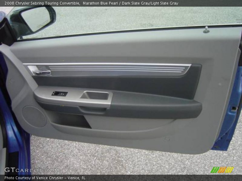 Marathon Blue Pearl / Dark Slate Gray/Light Slate Gray 2008 Chrysler Sebring Touring Convertible