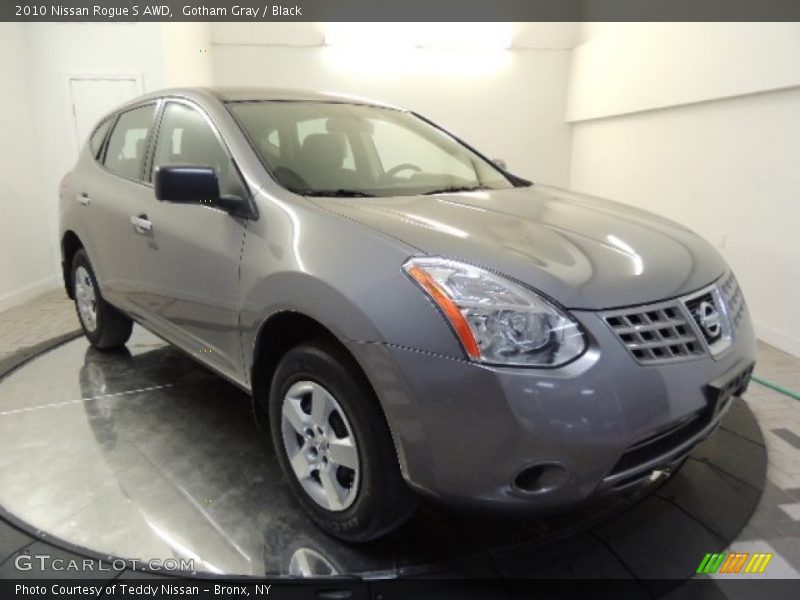 Gotham Gray / Black 2010 Nissan Rogue S AWD