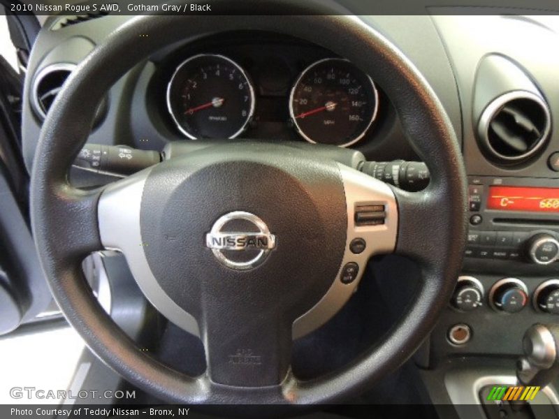 Gotham Gray / Black 2010 Nissan Rogue S AWD