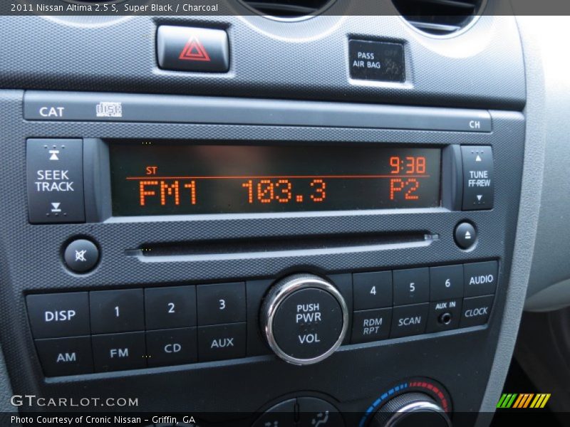 Super Black / Charcoal 2011 Nissan Altima 2.5 S
