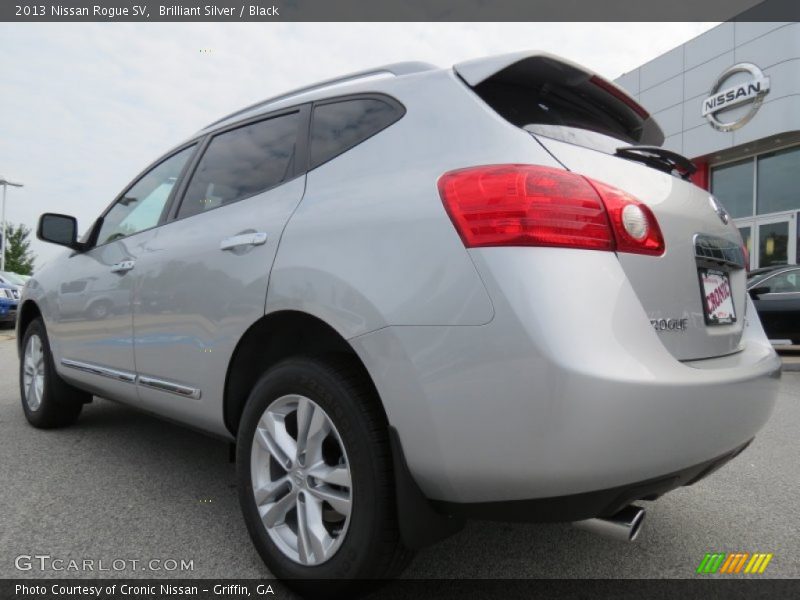 Brilliant Silver / Black 2013 Nissan Rogue SV