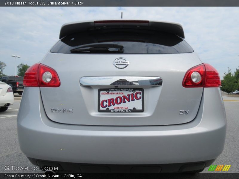 Brilliant Silver / Black 2013 Nissan Rogue SV