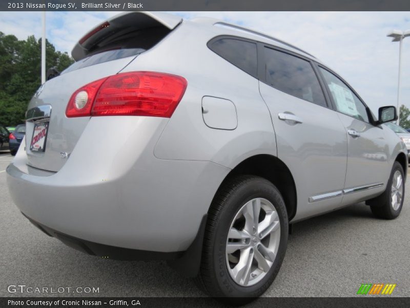 Brilliant Silver / Black 2013 Nissan Rogue SV