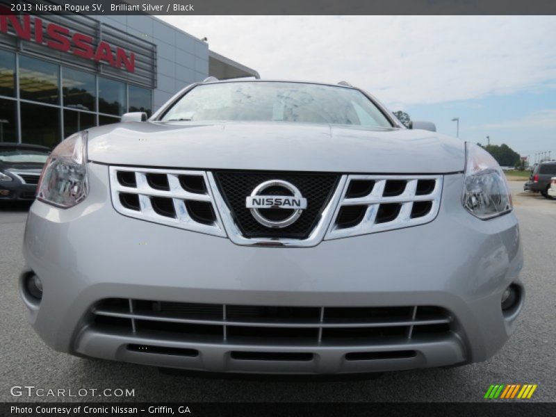 Brilliant Silver / Black 2013 Nissan Rogue SV