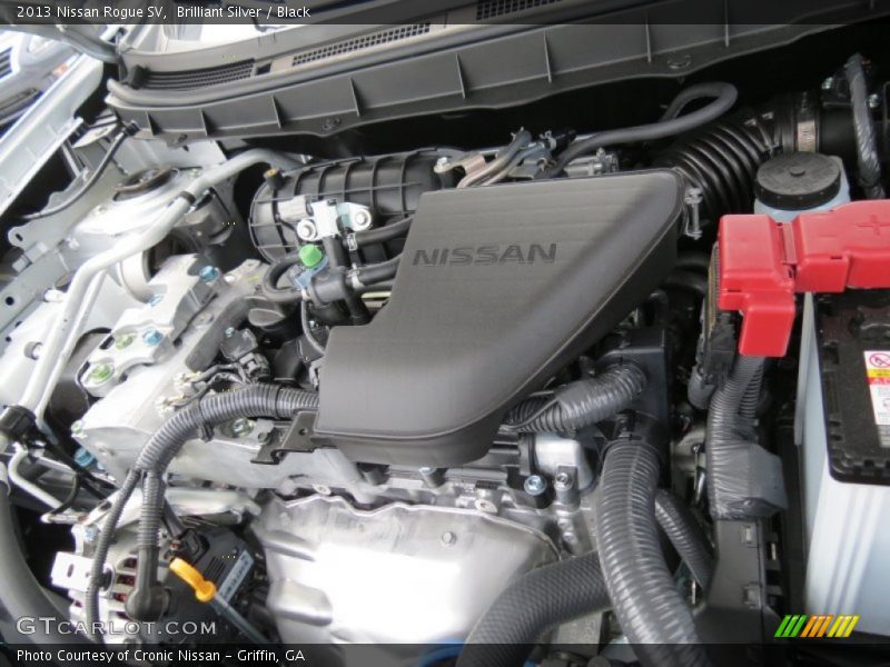 Brilliant Silver / Black 2013 Nissan Rogue SV
