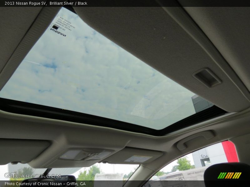 Brilliant Silver / Black 2013 Nissan Rogue SV