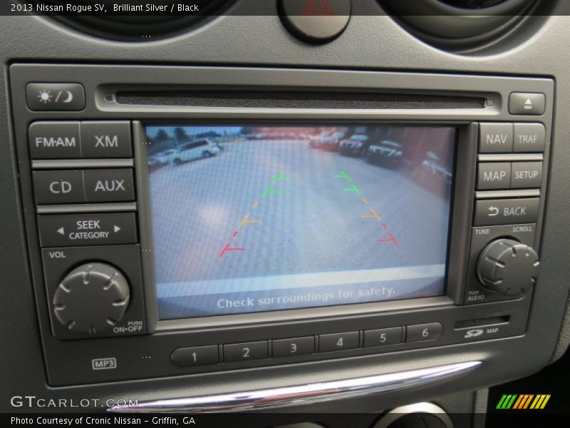 Brilliant Silver / Black 2013 Nissan Rogue SV