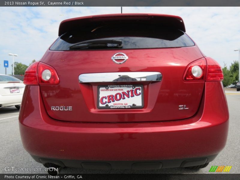 Cayenne Red / Black 2013 Nissan Rogue SV