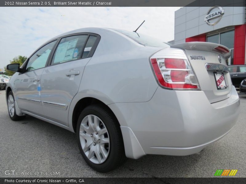Brilliant Silver Metallic / Charcoal 2012 Nissan Sentra 2.0 S