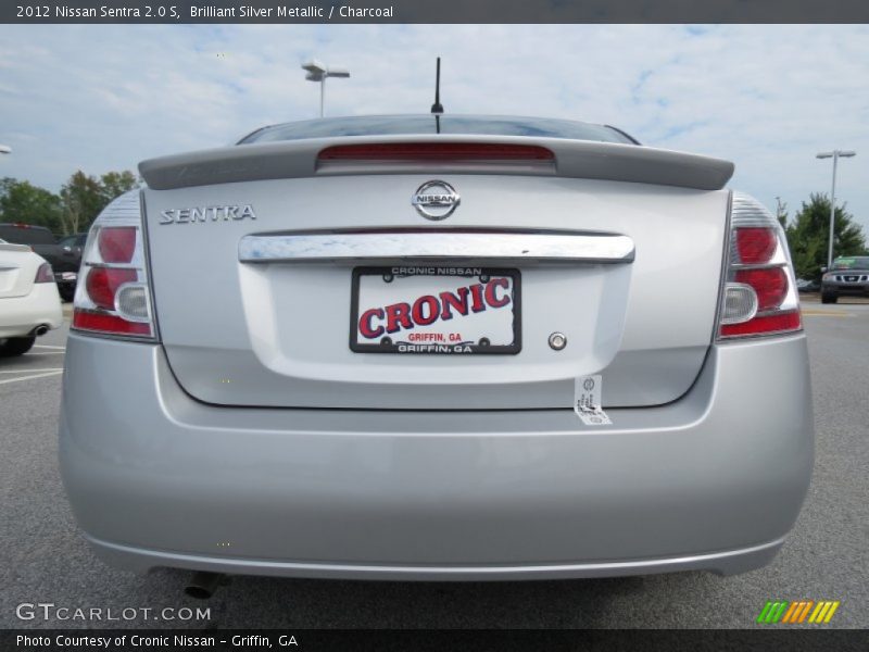 Brilliant Silver Metallic / Charcoal 2012 Nissan Sentra 2.0 S