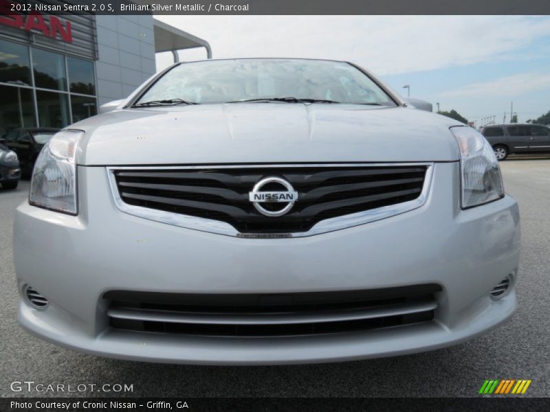 Brilliant Silver Metallic / Charcoal 2012 Nissan Sentra 2.0 S