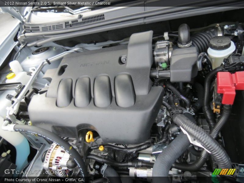 Brilliant Silver Metallic / Charcoal 2012 Nissan Sentra 2.0 S