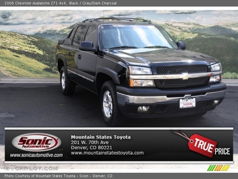 Black / Gray/Dark Charcoal 2006 Chevrolet Avalanche Z71 4x4