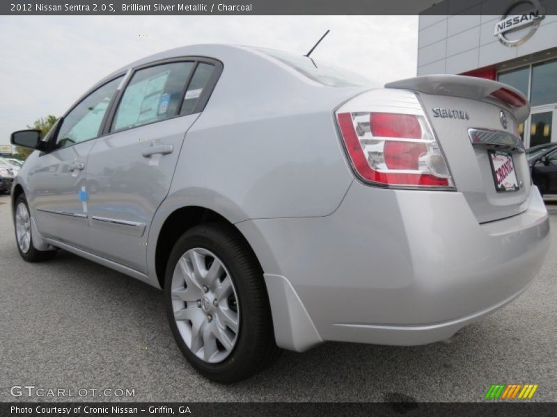 Brilliant Silver Metallic / Charcoal 2012 Nissan Sentra 2.0 S