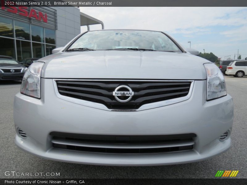 Brilliant Silver Metallic / Charcoal 2012 Nissan Sentra 2.0 S