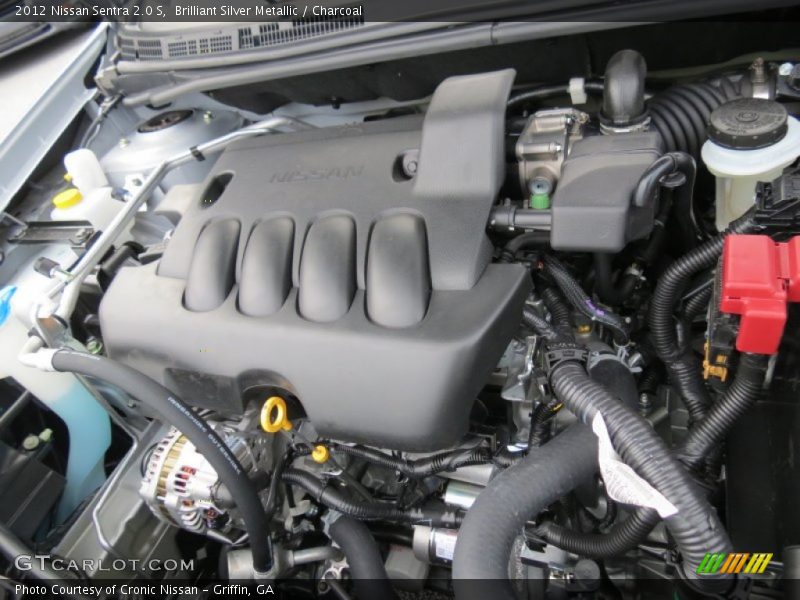 Brilliant Silver Metallic / Charcoal 2012 Nissan Sentra 2.0 S