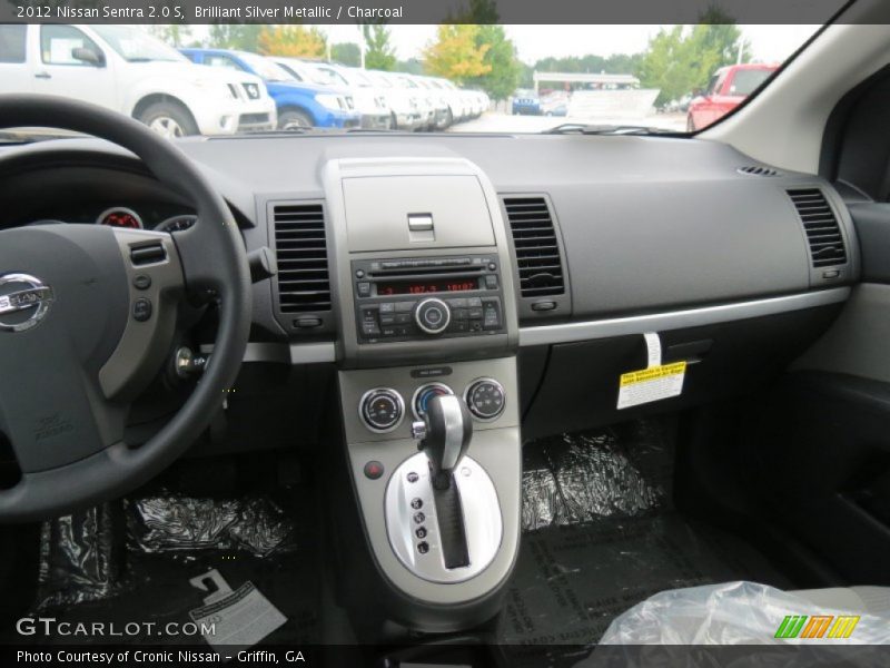 Brilliant Silver Metallic / Charcoal 2012 Nissan Sentra 2.0 S