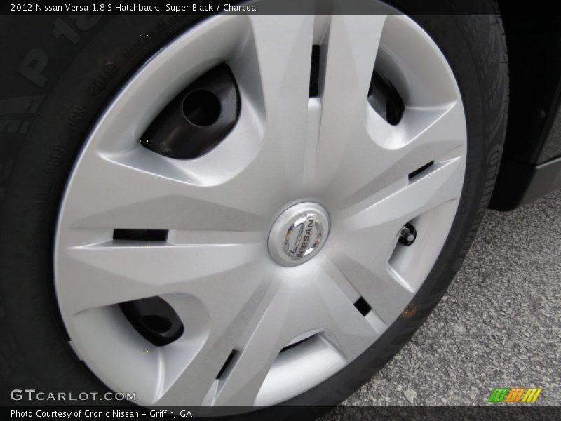 Super Black / Charcoal 2012 Nissan Versa 1.8 S Hatchback