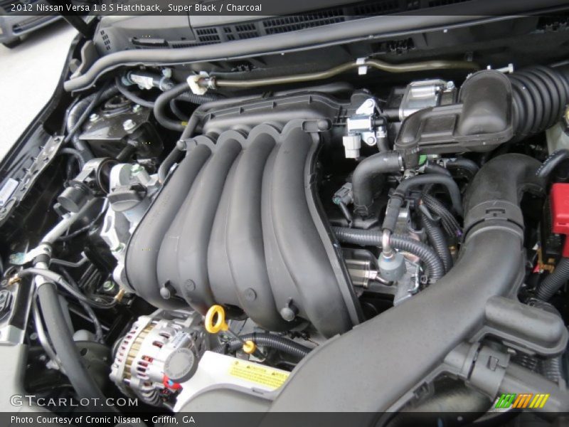 Super Black / Charcoal 2012 Nissan Versa 1.8 S Hatchback