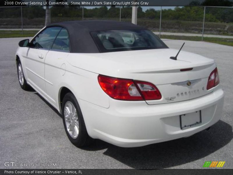 Stone White / Dark Slate Gray/Light Slate Gray 2008 Chrysler Sebring LX Convertible